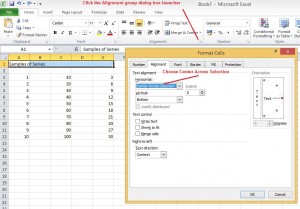 center text across cells