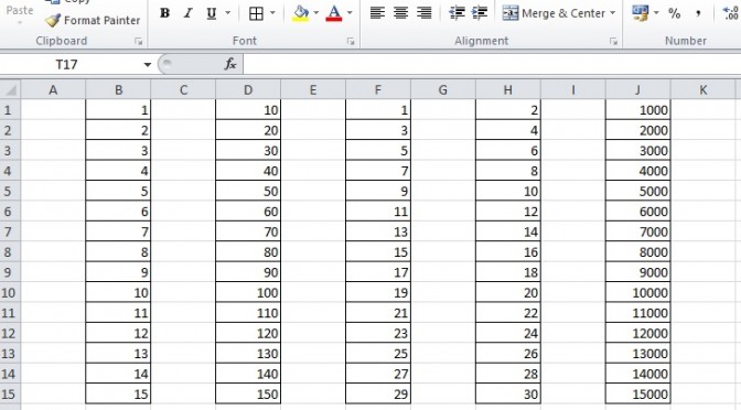 How to number the rows sequentially in Excel